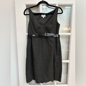 Vintage An Original Milly of New York Wool Polka Dot Pinup Couture Dress Size 6